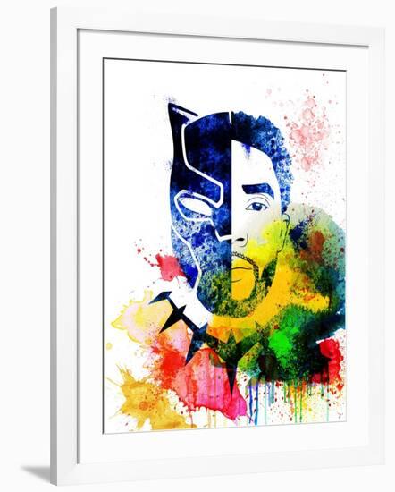 Black Panther Watercolor I-Jack Hunter-Framed Art Print