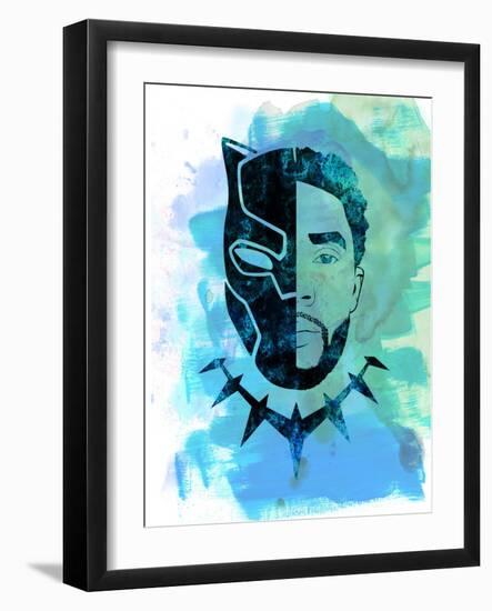 Black Panther Watercolor-Jack Hunter-Framed Art Print