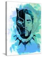 Black Panther Watercolor-Jack Hunter-Stretched Canvas