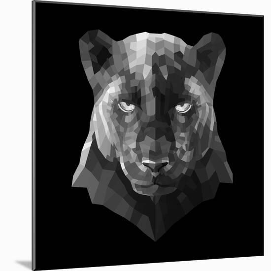 Black Panther-Lisa Kroll-Mounted Art Print