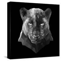 Black Panther-Lisa Kroll-Stretched Canvas