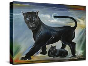 Black Panther-Ikahl Beckford-Stretched Canvas