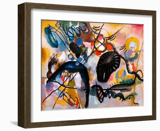 Black Patch, 1912-Wassily Kandinsky-Framed Giclee Print