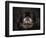 Black Pekingese Portrait-Jai Johnson-Framed Premium Giclee Print