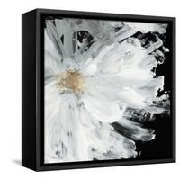 Black Peony-Asia Jensen-Framed Stretched Canvas