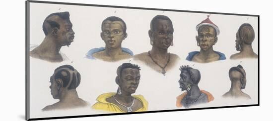 Black People of Different Nations-Jean Baptiste Debret-Mounted Giclee Print