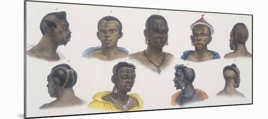 Black People of Different Nations-Jean Baptiste Debret-Mounted Giclee Print