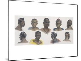 Black People of Different Nations-Jean Baptiste Debret-Mounted Giclee Print