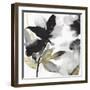 Black Petals Gold Leaves I-Asia Jensen-Framed Art Print