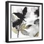 Black Petals Gold Leaves I-Asia Jensen-Framed Art Print