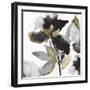 Black Petals Gold Leaves II-Asia Jensen-Framed Art Print