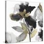 Black Petals Gold Leaves II-Asia Jensen-Stretched Canvas