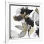 Black Petals Gold Leaves II-Asia Jensen-Framed Art Print