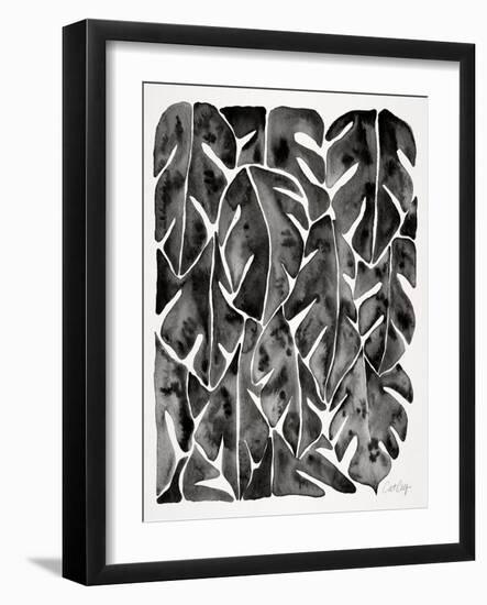 Black Philodendron-Cat Coquillette-Framed Art Print