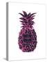 Black Pink Pineapple-Amanda Greenwood-Stretched Canvas
