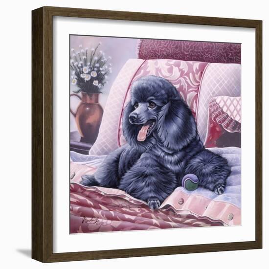 Black Poodle-Jenny Newland-Framed Giclee Print