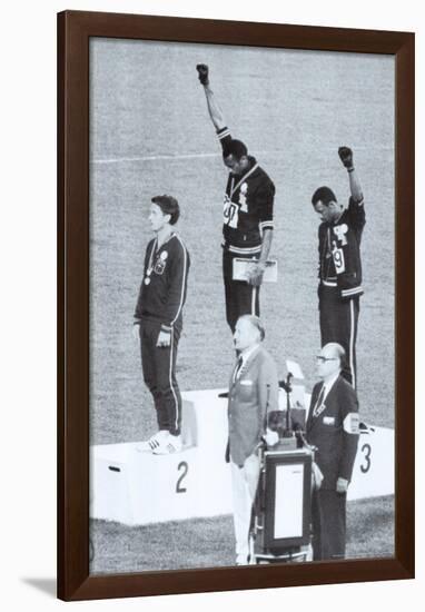 Black Power, Mexico City Olympics 1968-null-Framed Poster