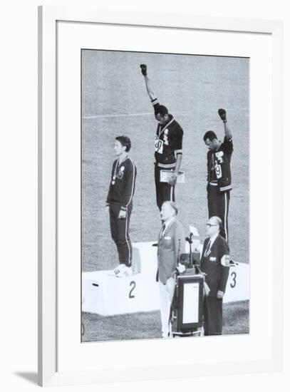 Black Power, Mexico City Olympics 1968-null-Framed Poster