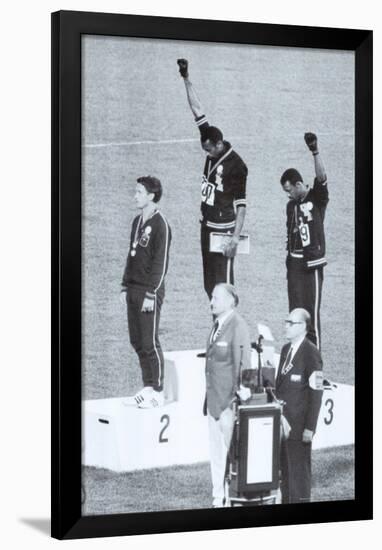 Black Power, Mexico City Olympics 1968-null-Framed Poster