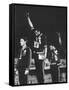 Black Power Salute, 1968 Mexico City Olympics-John Dominis-Framed Stretched Canvas