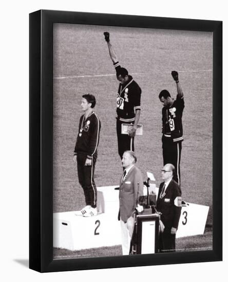 Black Power (Tommie Smith & John Carlos, Olympics, 1968) Photo Print Poster-null-Framed Poster