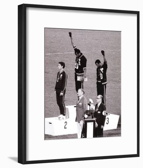 Black Power (Tommie Smith & John Carlos, Olympics, 1968) Photo Print Poster-null-Framed Art Print