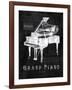 Black Print Grand Piano-Eric Yang-Framed Art Print