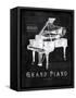 Black Print Grand Piano-Eric Yang-Framed Stretched Canvas