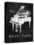 Black Print Grand Piano-Eric Yang-Stretched Canvas