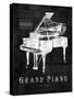 Black Print Grand Piano-Eric Yang-Stretched Canvas