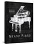 Black Print Grand Piano-Eric Yang-Framed Stretched Canvas