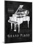 Black Print Grand Piano-Eric Yang-Mounted Art Print