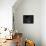 Black Pug Portrait-Jai Johnson-Framed Stretched Canvas displayed on a wall