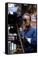 BLACK RA 1989 directed by RIDLEY SCOTT On the set, Ridley Scott behind the camera (photo)-null-Framed Stretched Canvas
