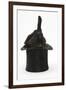 Black Rabbit with Windmill Ears in a Black Top Hat-Mark Taylor-Framed Photographic Print