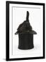 Black Rabbit with Windmill Ears in a Black Top Hat-Mark Taylor-Framed Photographic Print