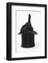 Black Rabbit with Windmill Ears in a Black Top Hat-Mark Taylor-Framed Photographic Print