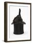 Black Rabbit with Windmill Ears in a Black Top Hat-Mark Taylor-Framed Photographic Print