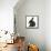 Black Rabbit with Windmill Ears-Mark Taylor-Framed Stretched Canvas displayed on a wall