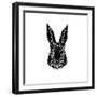 Black Rabbit-Lisa Kroll-Framed Premium Giclee Print