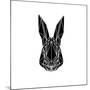 Black Rabbit-Lisa Kroll-Mounted Art Print
