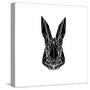 Black Rabbit-Lisa Kroll-Stretched Canvas