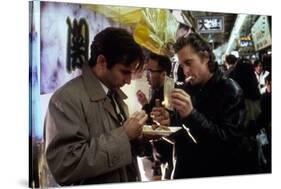 Black Rain by Ridley Scott with Andy Garcia and Michael Douglas, 1989 (photo)-null-Stretched Canvas