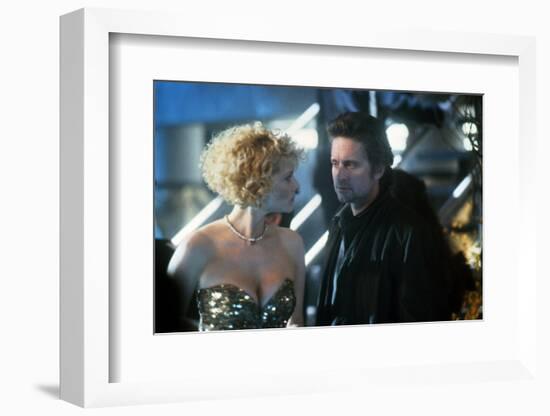 Black Rain by Ridley Scott with Kate Capshaw and Michael Douglas, 1989 (photo)-null-Framed Photo