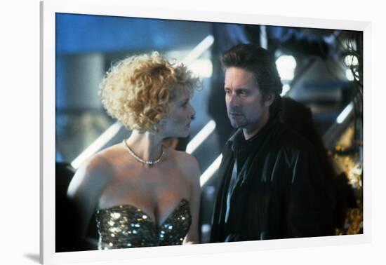 Black Rain by Ridley Scott with Kate Capshaw and Michael Douglas, 1989 (photo)-null-Framed Photo