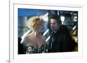 Black Rain by Ridley Scott with Kate Capshaw and Michael Douglas, 1989 (photo)-null-Framed Photo