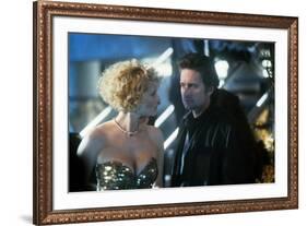 Black Rain by Ridley Scott with Kate Capshaw and Michael Douglas, 1989 (photo)-null-Framed Photo