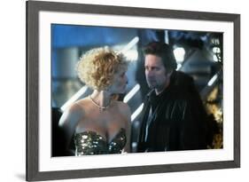 Black Rain by Ridley Scott with Kate Capshaw and Michael Douglas, 1989 (photo)-null-Framed Photo