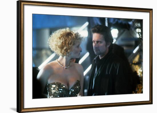 Black Rain by Ridley Scott with Kate Capshaw and Michael Douglas, 1989 (photo)-null-Framed Photo