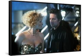 Black Rain by Ridley Scott with Kate Capshaw and Michael Douglas, 1989 (photo)-null-Framed Stretched Canvas